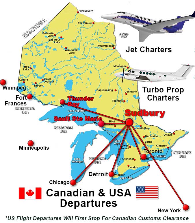 Sudbury Charter Flights